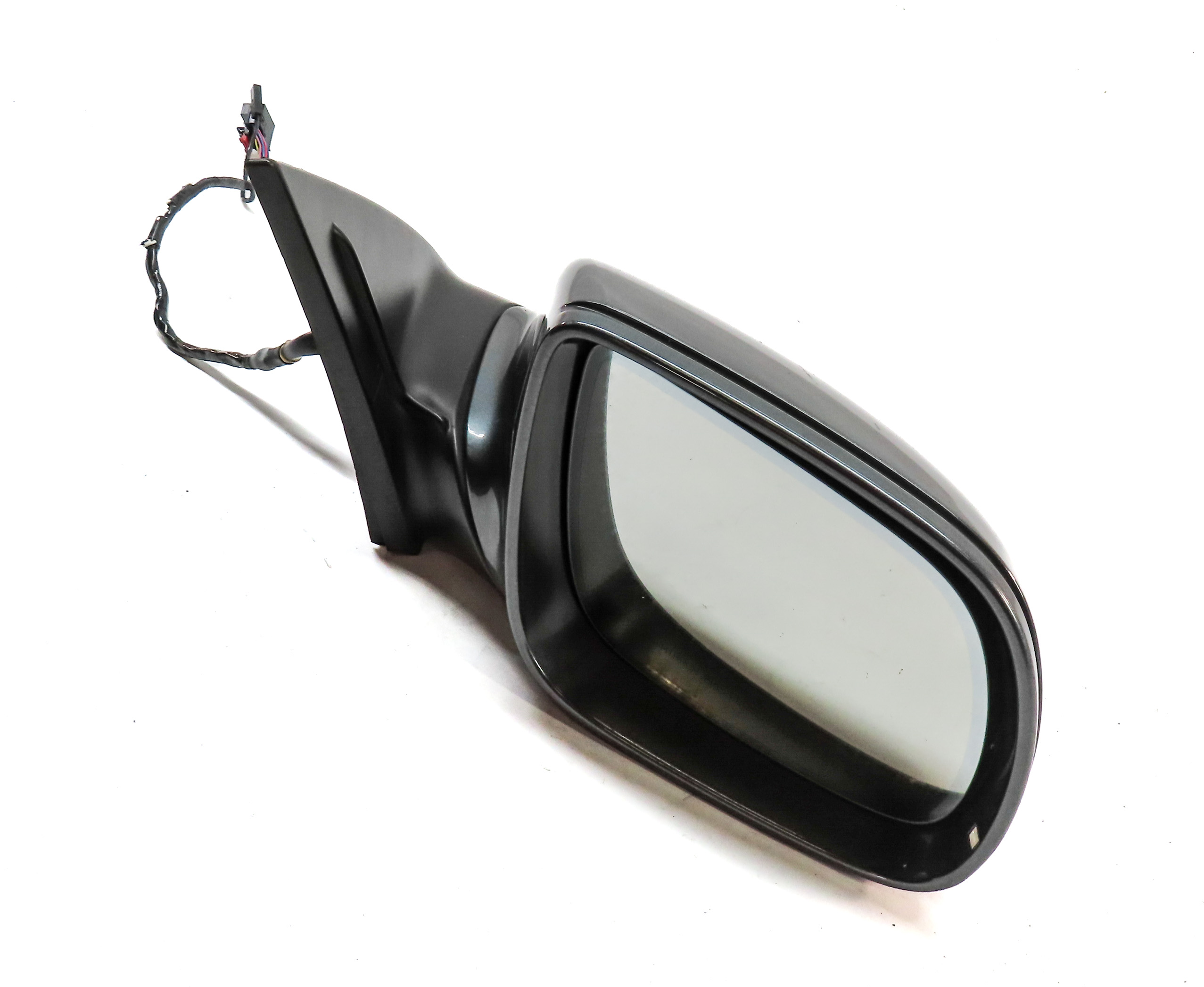 2013-2015 AUDI Q7 (4L) RIGHT PASSENGER P-FOLD BLIND SPOT DOOR MIRROR (Gray) — exact item pictured